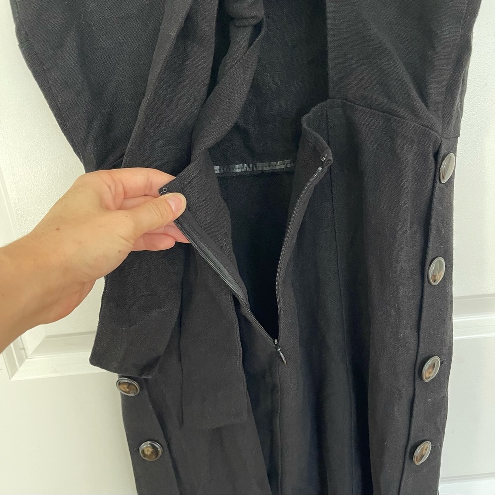 Sezane Sophie Linen Midi Dress - Picture 9 of 15